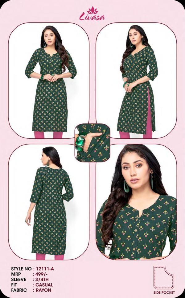 Livasa Basics 12111 Saize Set Fancy Kurti Collection